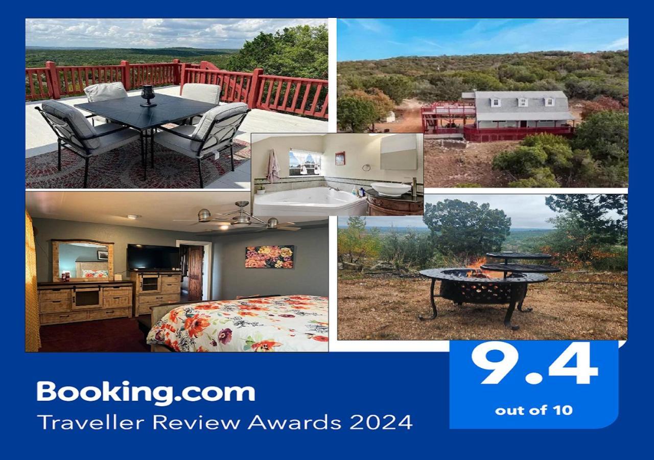 Entire 2Br 2Ba Hilltop View Home Sleeps 7 Pets 4 Acres Jacuzzi Central Ac Kingbeds Free Wifi-Parking Kitchen Washerdryer Starry Terrace Two Sunset Dining Patios Grill Stovetop Oven Fridge Onsitewoodedhiking Wildlife Coveredpatio4Pets & Birds Singing! Marble Falls Exteriér fotografie