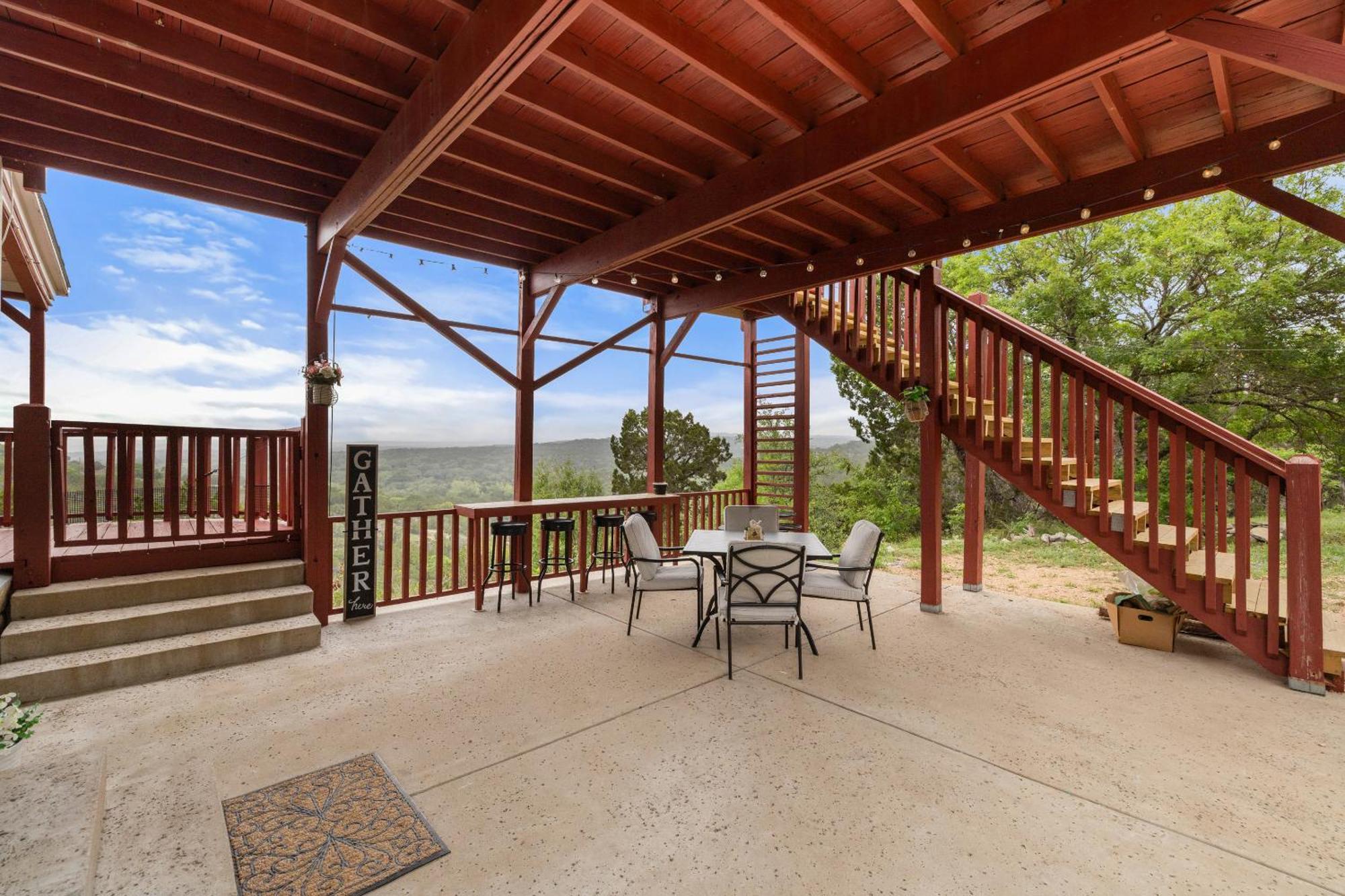 Entire 2Br 2Ba Hilltop View Home Sleeps 7 Pets 4 Acres Jacuzzi Central Ac Kingbeds Free Wifi-Parking Kitchen Washerdryer Starry Terrace Two Sunset Dining Patios Grill Stovetop Oven Fridge Onsitewoodedhiking Wildlife Coveredpatio4Pets & Birds Singing! Marble Falls Exteriér fotografie